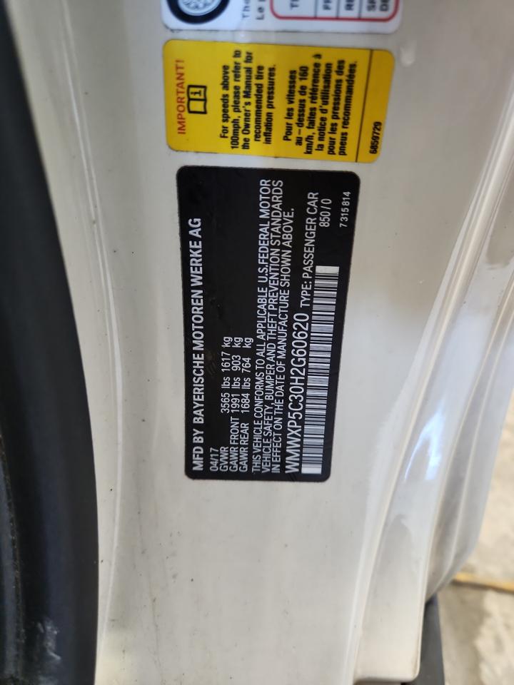 2017 Mini Cooper VIN: WMWXP5C30H2G60620 Lot: 81341705