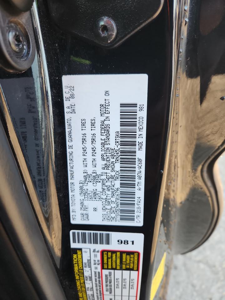 2022 Toyota Tacoma Access Cab VIN: 3TYSX5EN4NT016796 Lot: 81521095