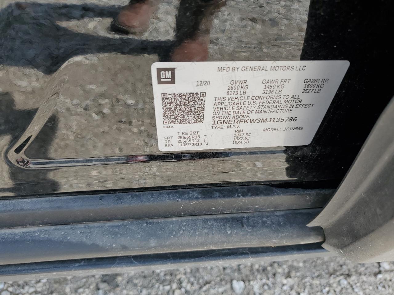 2021 Chevrolet Traverse Ls VIN: 1GNERFKW3MJ135786 Lot: 81486995