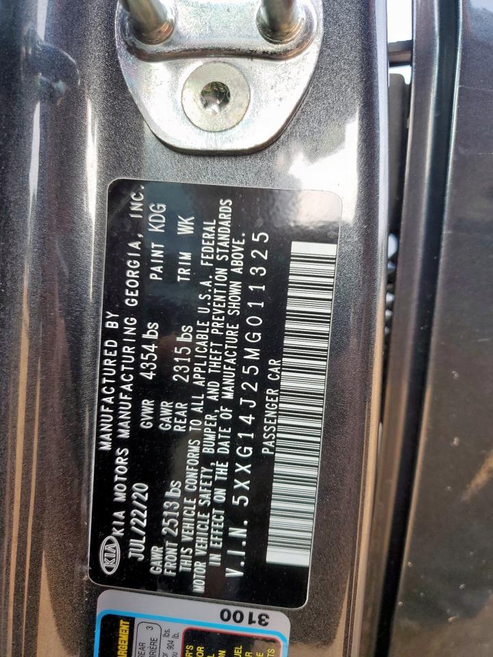 2021 Kia K5 Lxs VIN: 5XXG14J25MG011325 Lot: 71228075