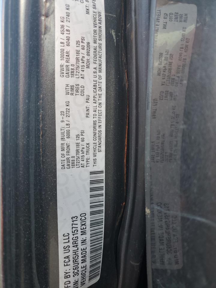 2024 Ram 2500 Tradesman VIN: 3C6UR5HL4RG157713 Lot: 82086175