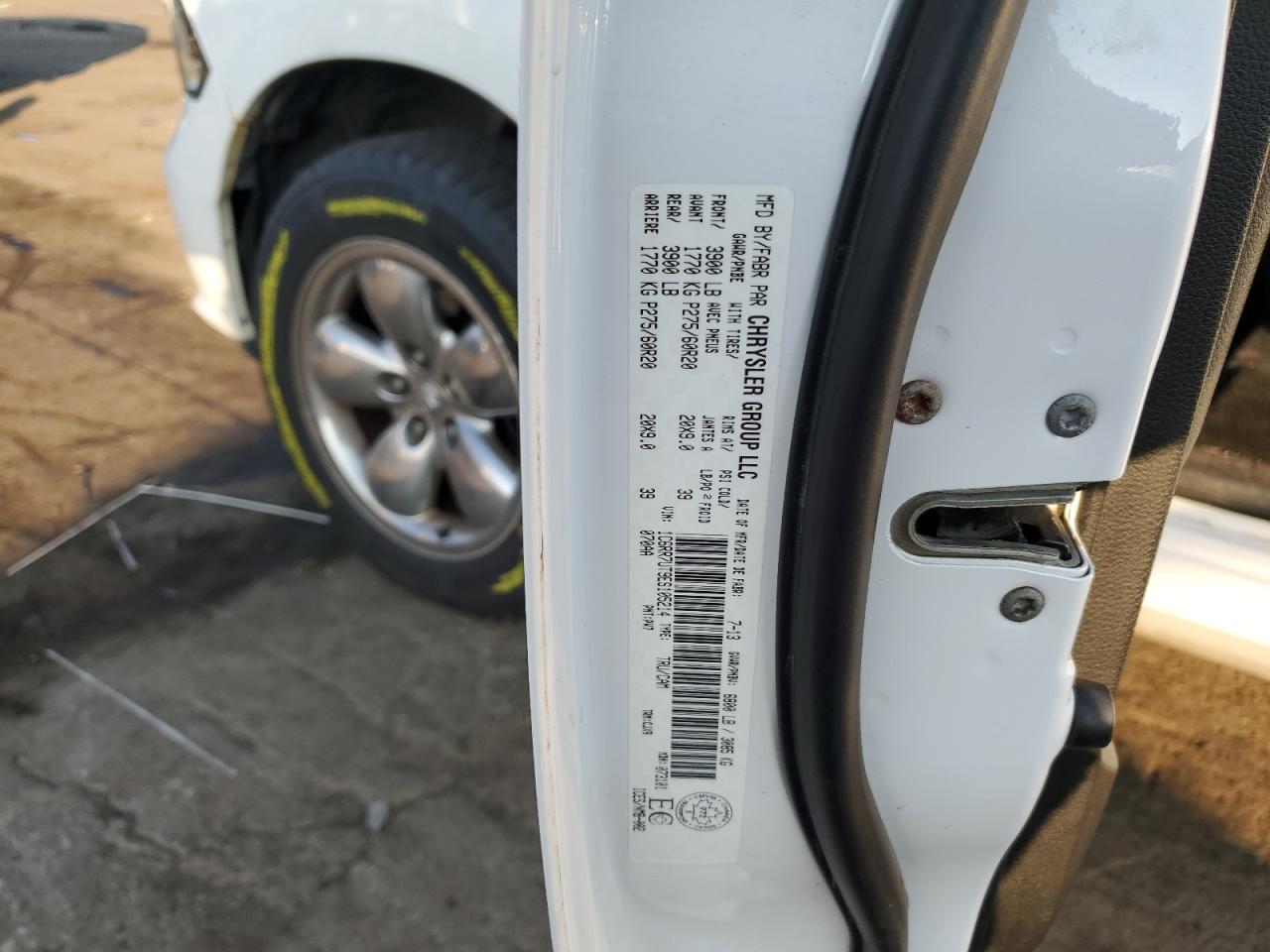 2014 Ram 1500 Sport VIN: 1C6RR7UT9ES105214 Lot: 80507305