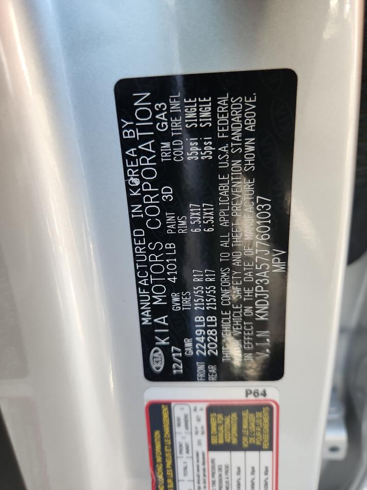 2018 Kia Soul + VIN: KNDJP3A57J7601037 Lot: 80719995