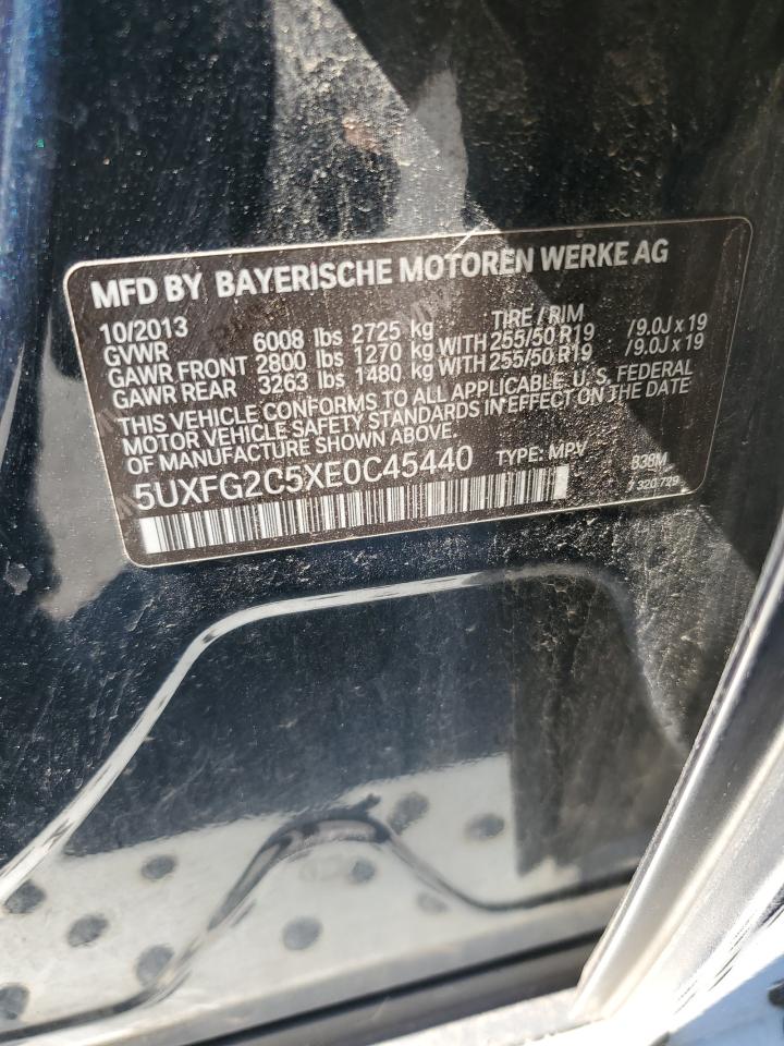 2014 BMW X6 xDrive35I VIN: 5UXFG2C5XE0C45440 Lot: 80470555