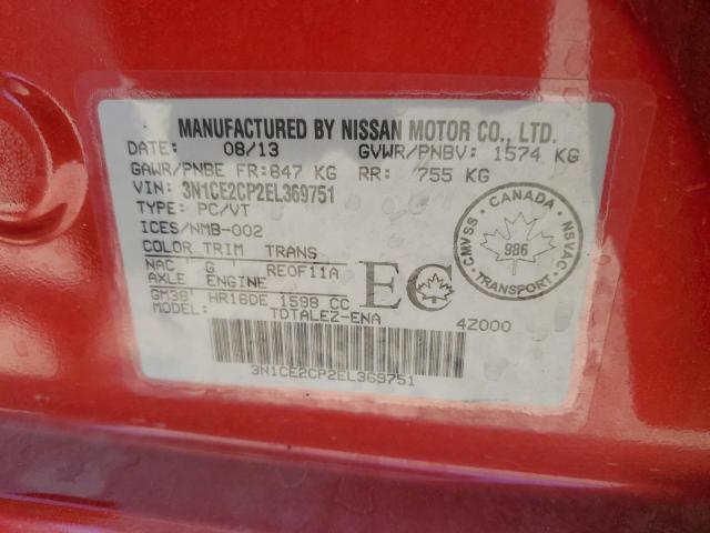 2014 NISSAN VERSA NOTE S  