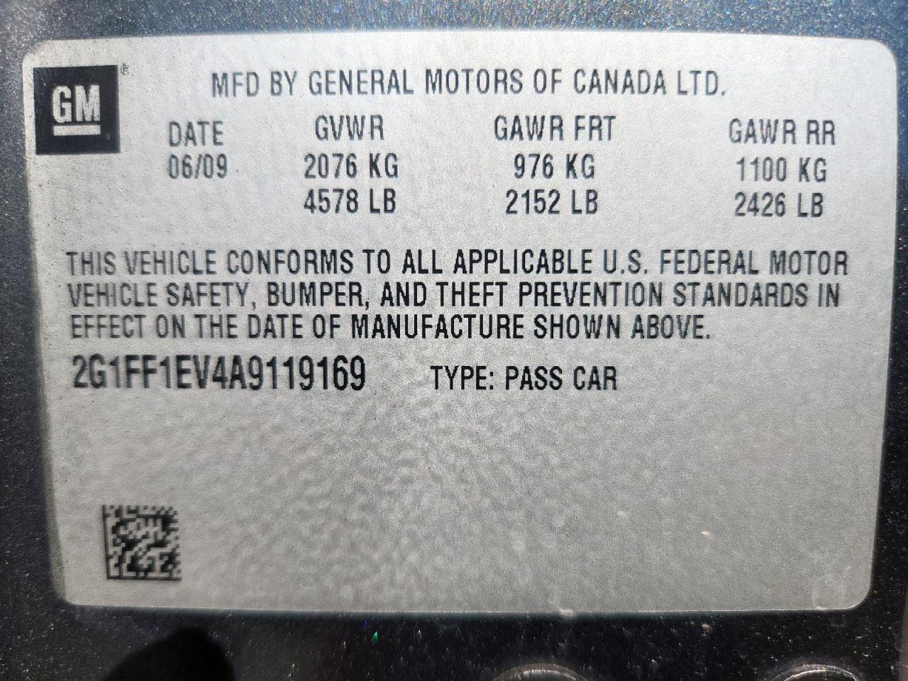 2010 Chevrolet Camaro Lt VIN: 2G1FF1EV4A9119169 Lot: 82095475