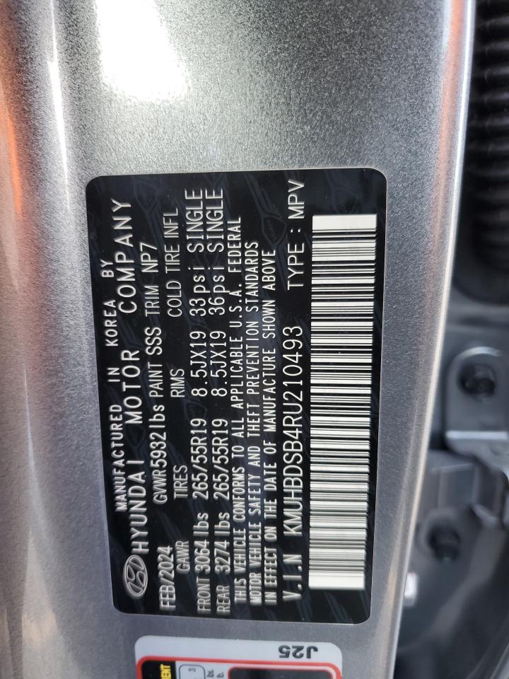 2024 Genesis Gv80 Base VIN: KMUHBDSB4RU210493 Lot: 71562535
