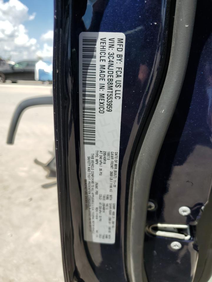 2021 Jeep Compass 80Th Edition VIN: 3C4NJDEB8MT553959 Lot: 80719205