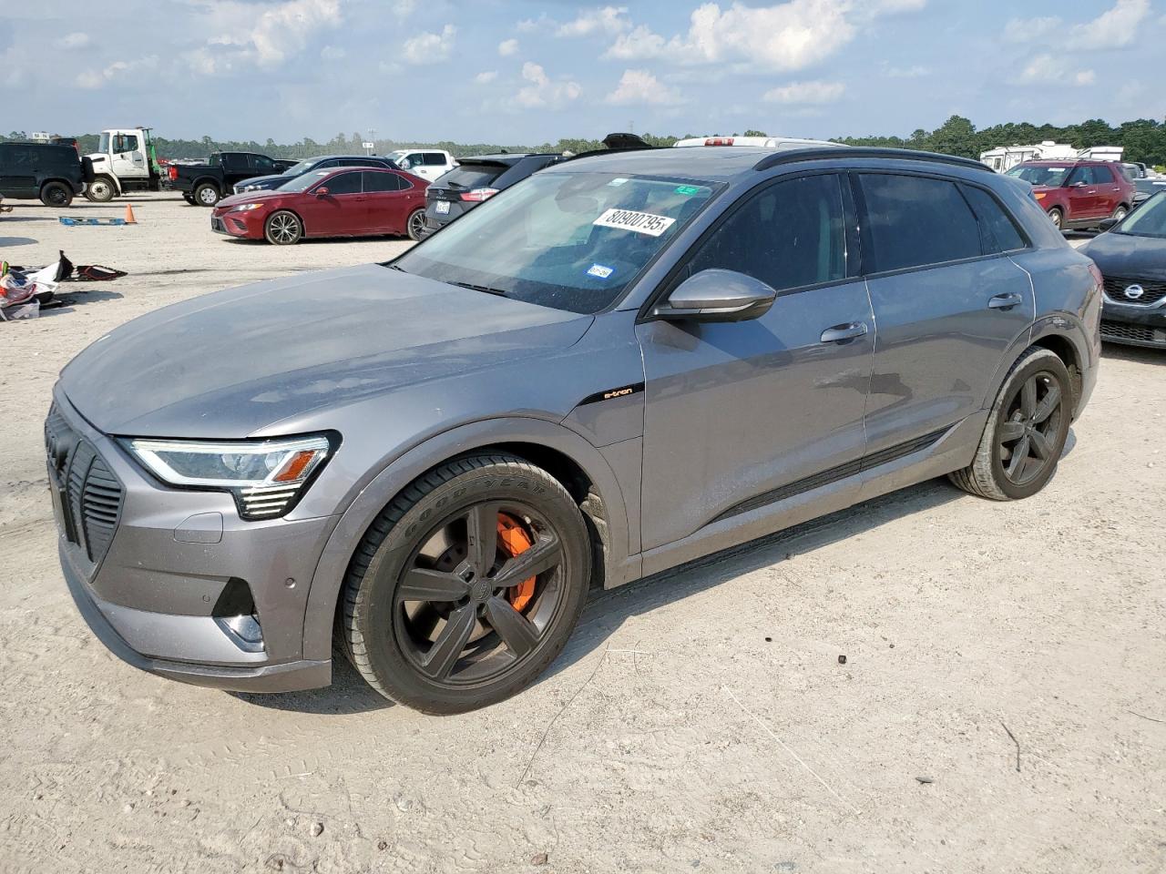 2019 Audi E-Tron Premium Plus grey null electric WA1LABGE6KB017409 photo #1