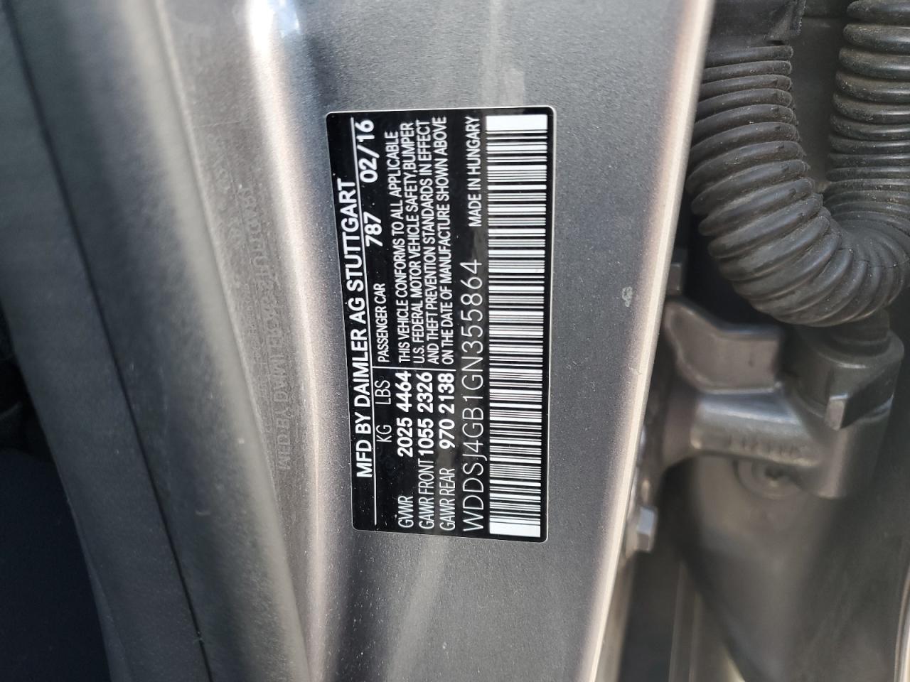 2016 Mercedes-Benz Cla 250 4Matic VIN: WDDSJ4GB1GN355864 Lot: 81295175