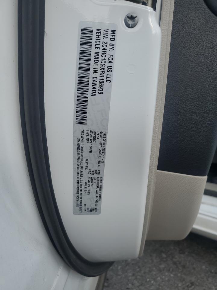 2024 Chrysler Voyager Lx VIN: 2C4RC1CGXRR106939 Lot: 80786085