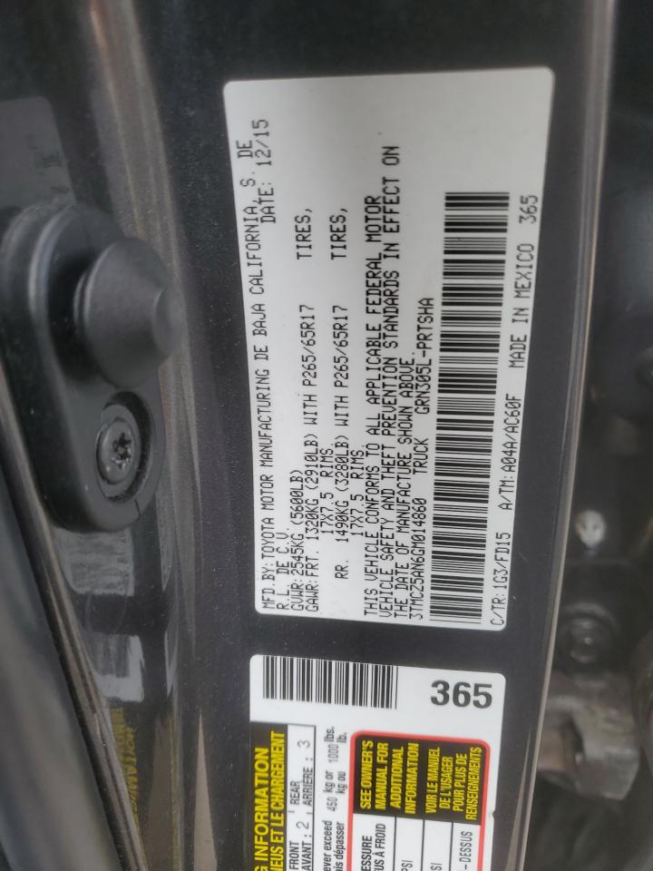 2016 Toyota Tacoma Double Cab VIN: 3TMCZ5AN6GM014860 Lot: 81638575