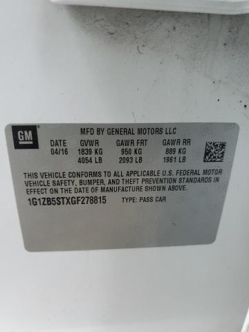 2016 CHEVROLET MALIBU LS