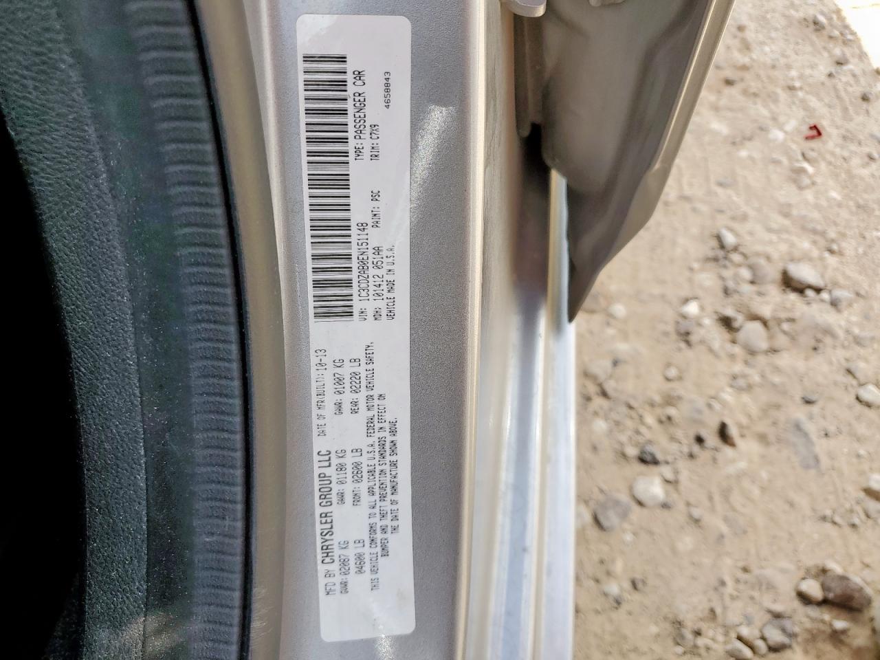 2014 Dodge Avenger Se VIN: 1C3CDZAB0EN151148 Lot: 84029245