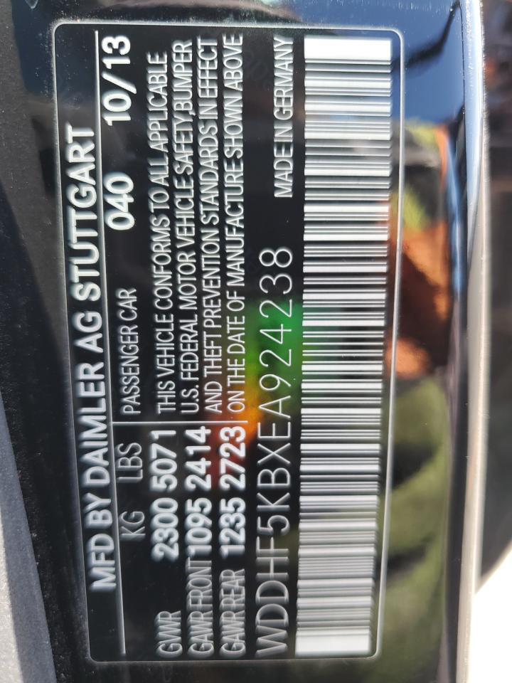 2014 Mercedes-Benz E 350 VIN: WDDHF5KBXEA924238 Lot: 80740345