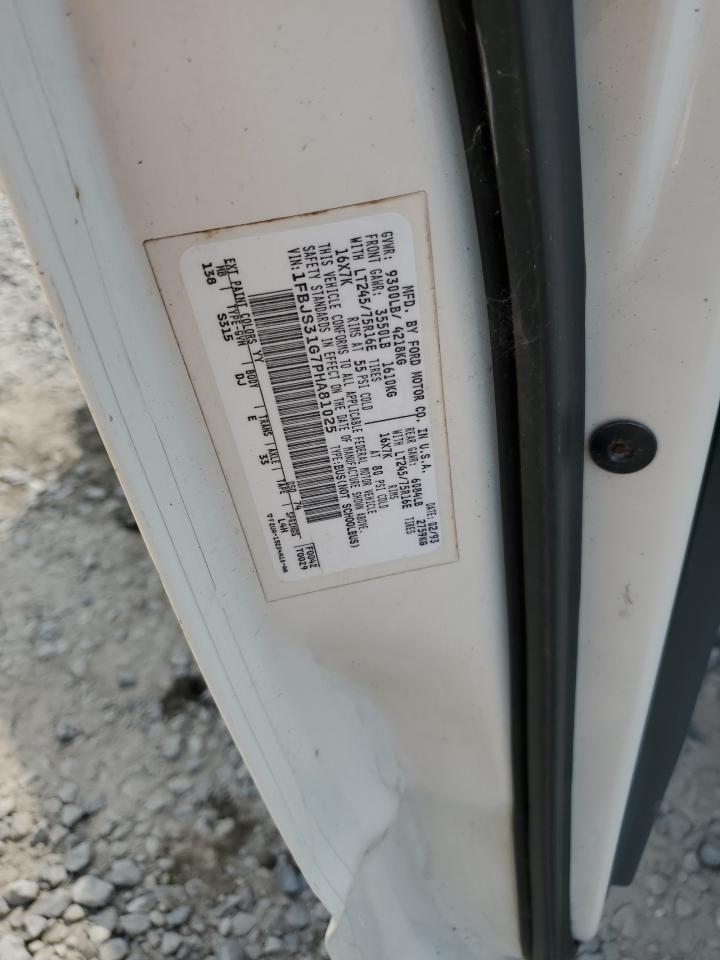 1993 Ford Econoline E350 Super Duty VIN: 1FBJS31G7PHA81025 Lot: 70342975