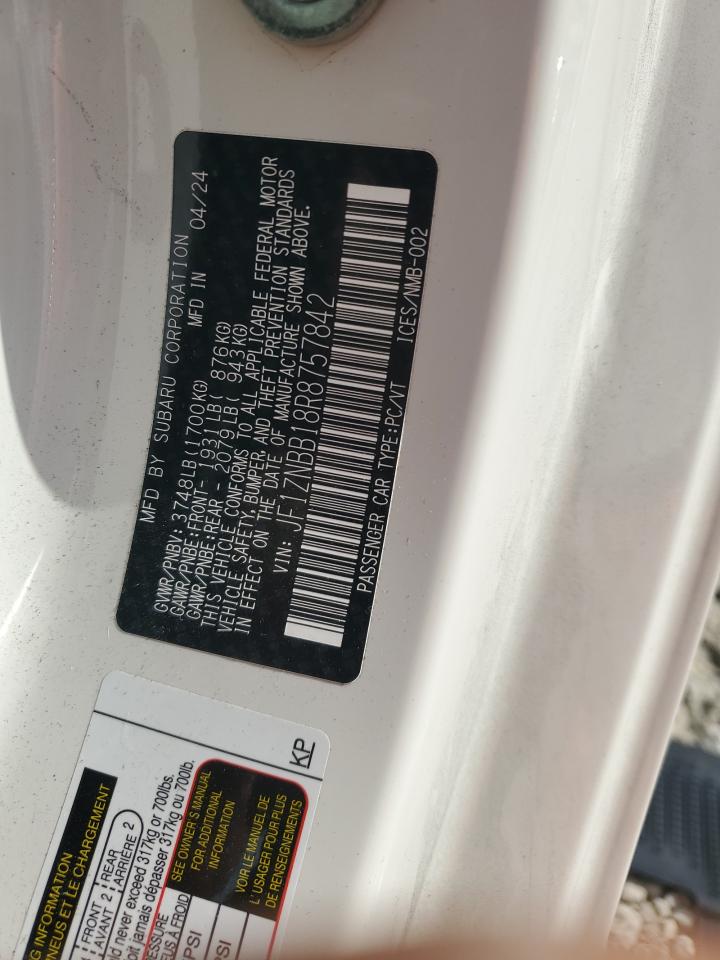 2024 Toyota Gr 86 VIN: JF1ZNBB18R8757842 Lot: 81617955