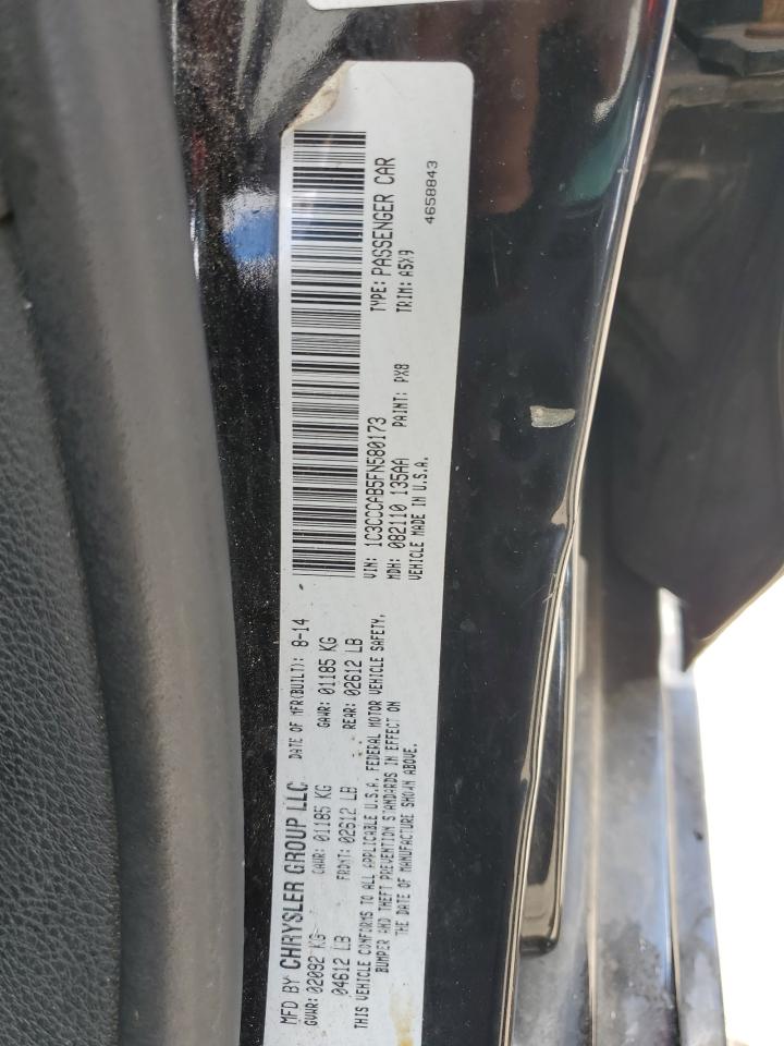 2015 Chrysler 200 Limited VIN: 1C3CCCAB5FN580173 Lot: 81347565