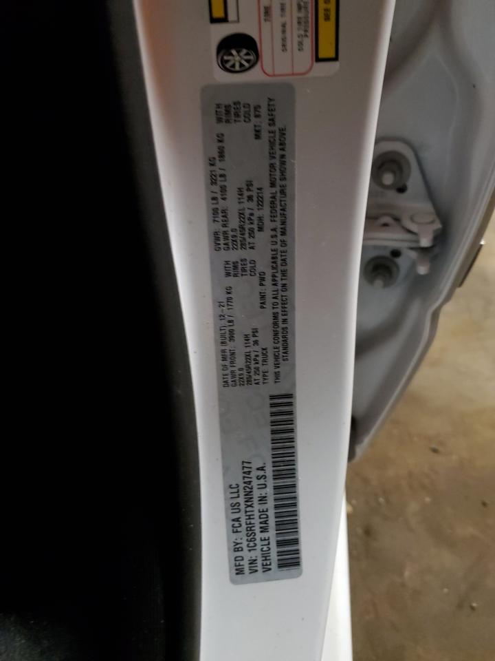 2022 Ram 1500 Limited VIN: 1C6SRFHTXNN247477 Lot: 81805585