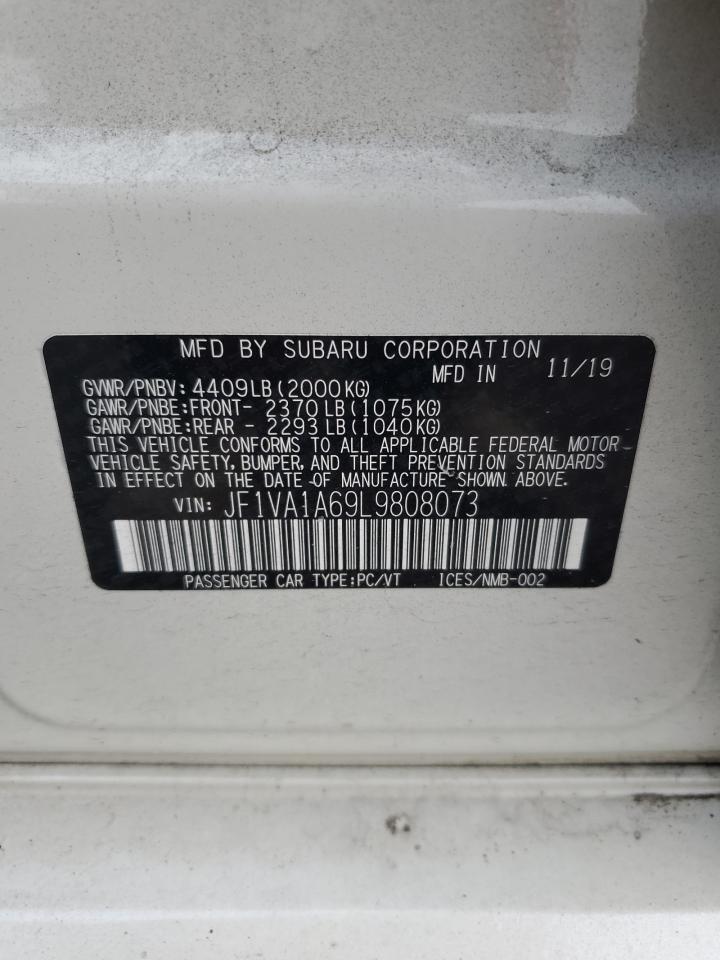 2020 Subaru Wrx VIN: JF1VA1A69L9808073 Lot: 81194175