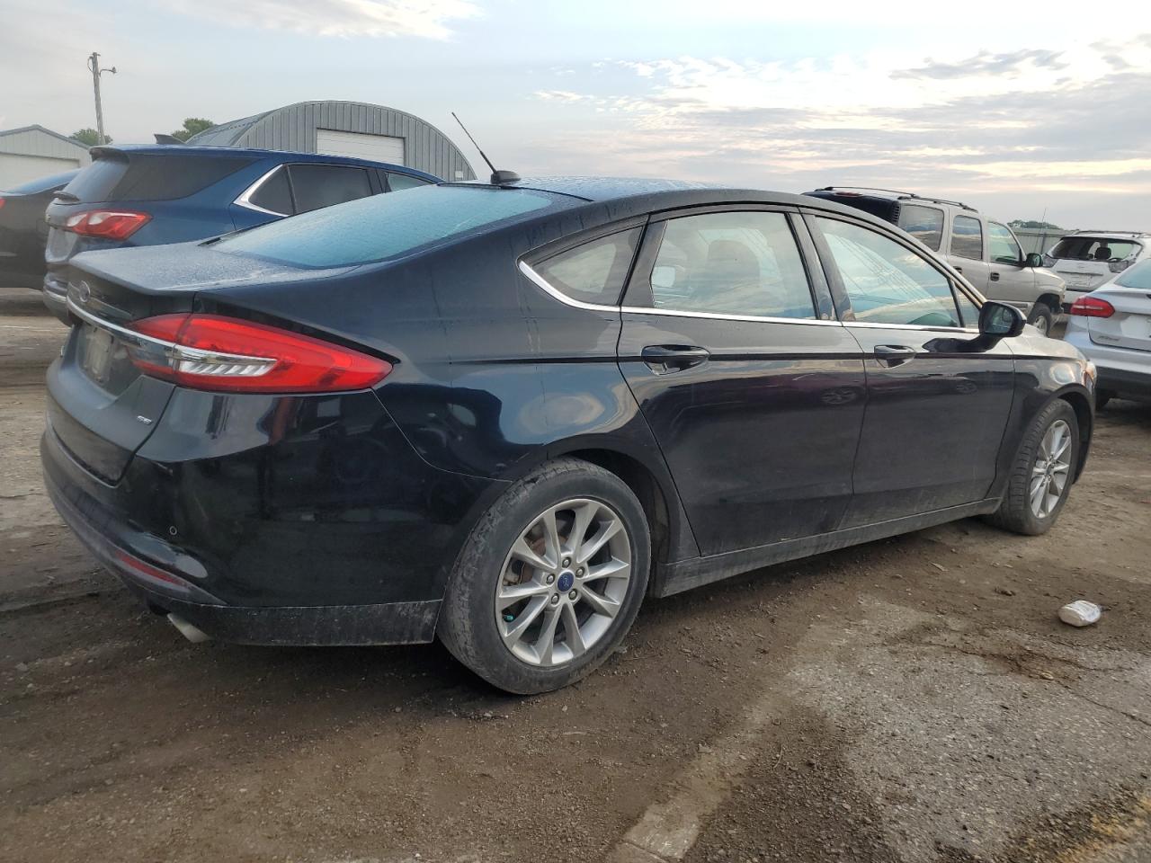 2017 Ford Fusion Se black null gasoline 3FA6P0H73HR407450 photo #4