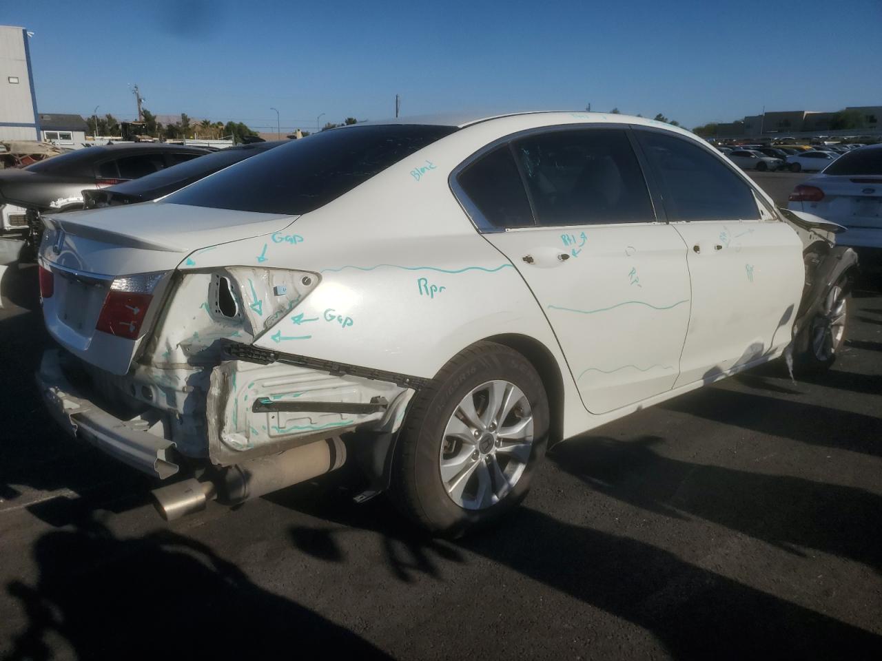 2015 Honda Accord Lx white null gasoline 1HGCR2F39FA057883 photo #4