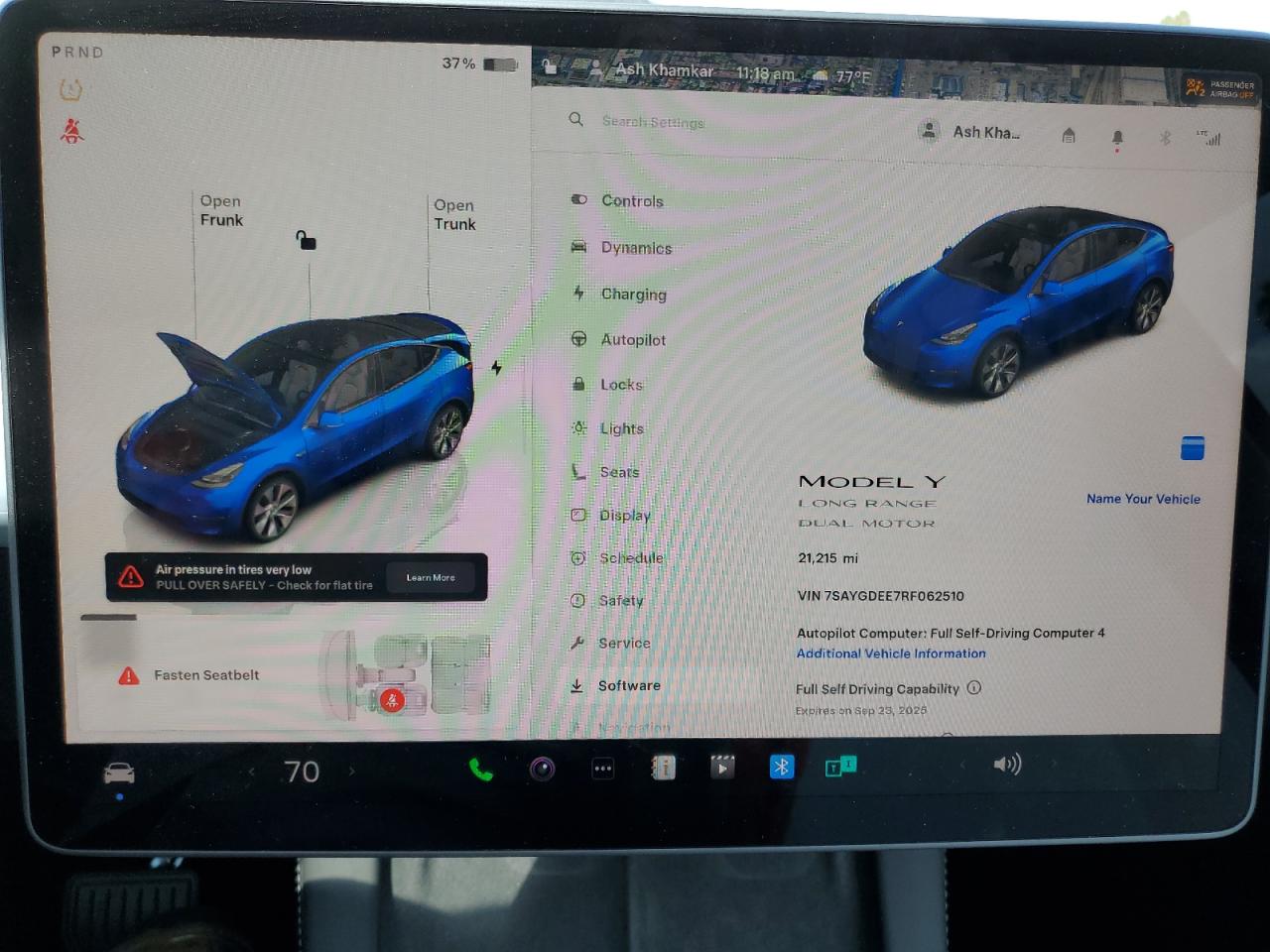 2024 Tesla Model Y VIN: 7SAYGDEE7RF062510 Lot: 80113115