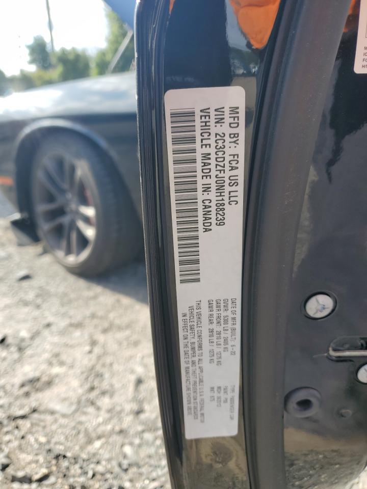 2022 Dodge Challenger R/T Scat Pack VIN: 2C3CDZFJ0NH188239 Lot: 71945475