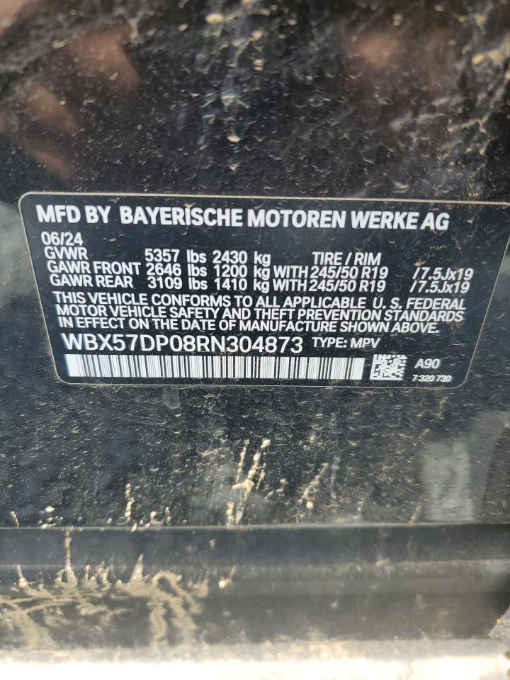 2024 BMW X3 xDrive30I VIN: WBX57DP08RN304873 Lot: 71645585