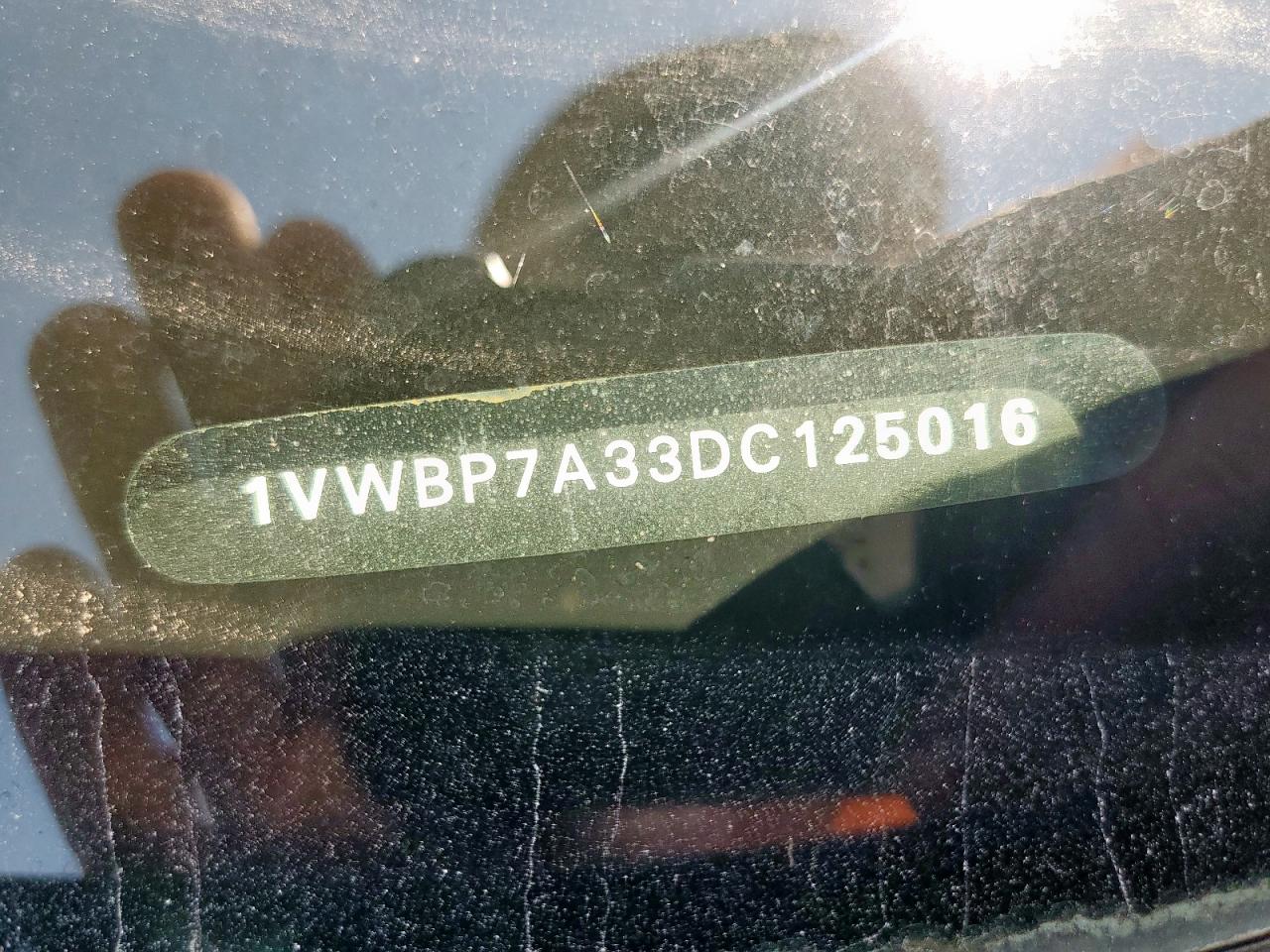 2013 Volkswagen Passat Se VIN: 1VWBP7A33DC125016 Lot: 71271465