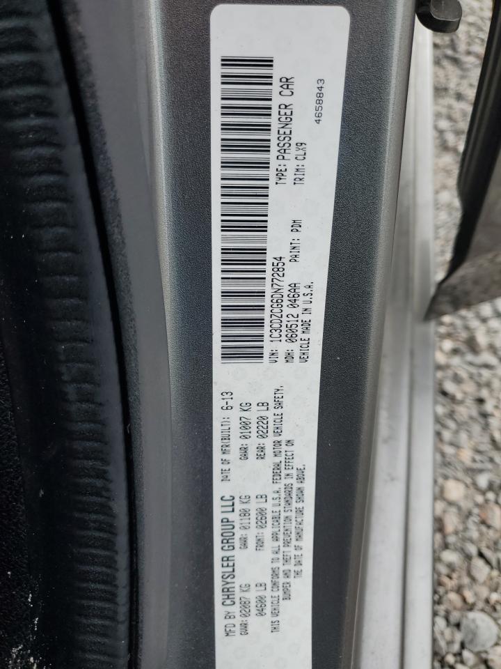 2013 Dodge Avenger Sxt VIN: 1C3CDZCG6DN772854 Lot: 81129705