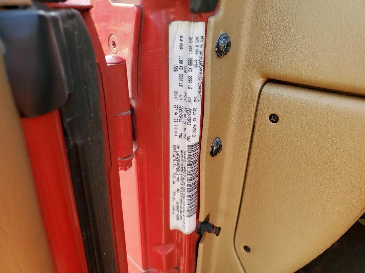 2000 Jeep Wrangler / Tj Se VIN: 1J4FA29P4YP798115 Lot: 80751605