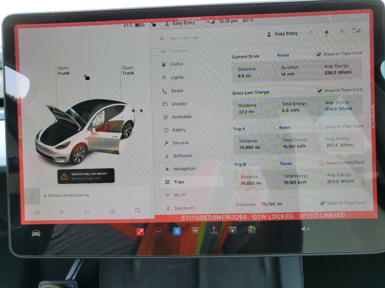 2021 Tesla Model Y VIN: 5YJYGDED9MF163299 Lot: 80437915