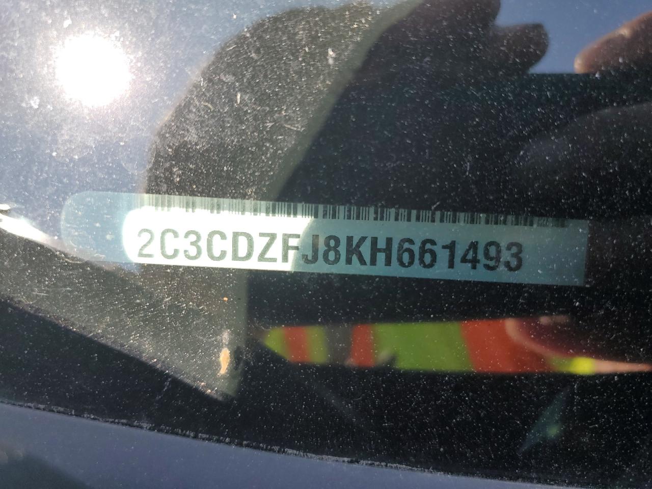 2019 Dodge Challenger R/T Scat Pack VIN: 2C3CDZFJ8KH661493 Lot: 72001145