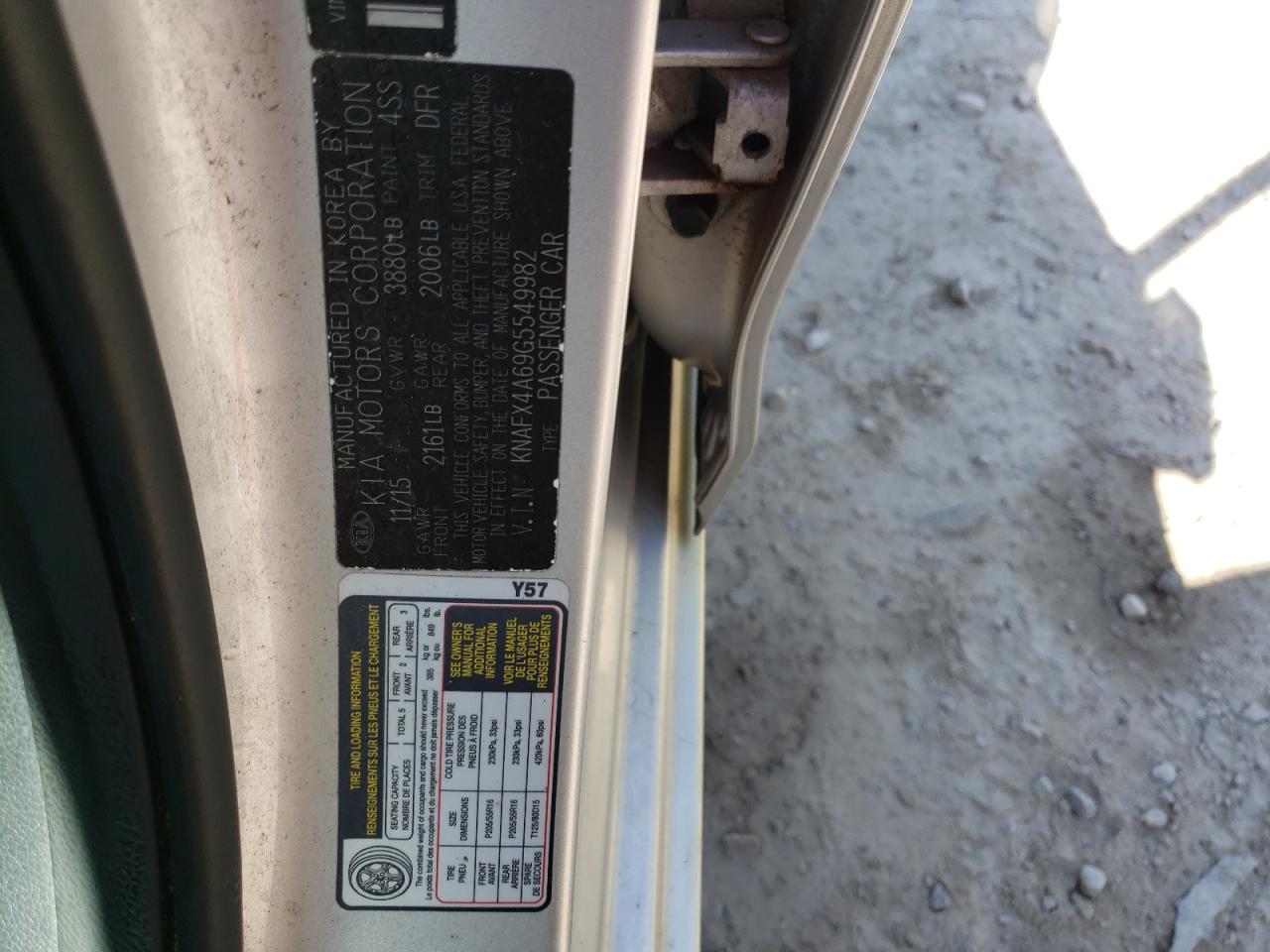 2016 Kia Forte Lx VIN: KNAFX4A69G5549982 Lot: 94358725