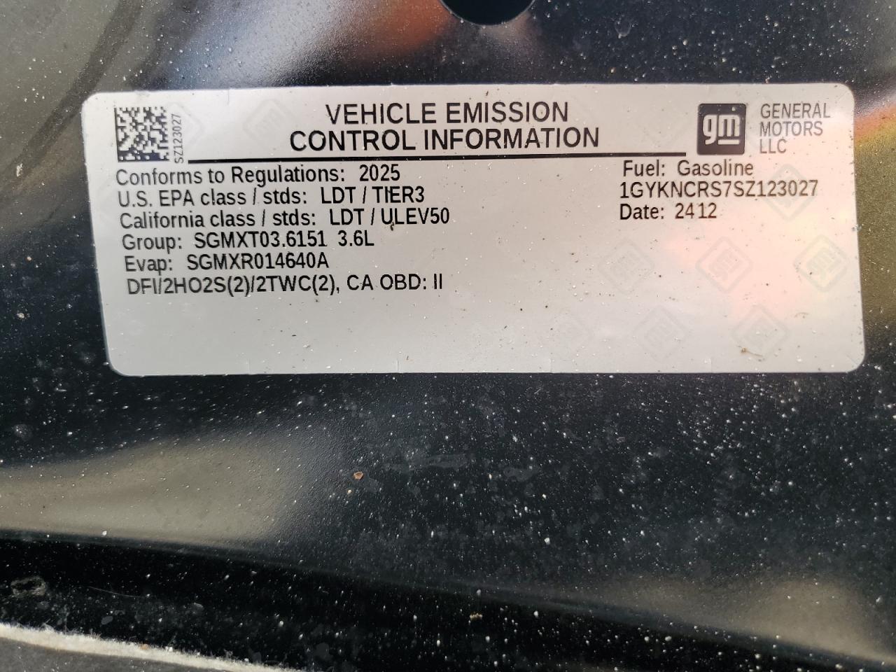 2025 Cadillac Xt5 Premium Luxury VIN: 1GYKNCRS7SZ123027 Lot: 87485875