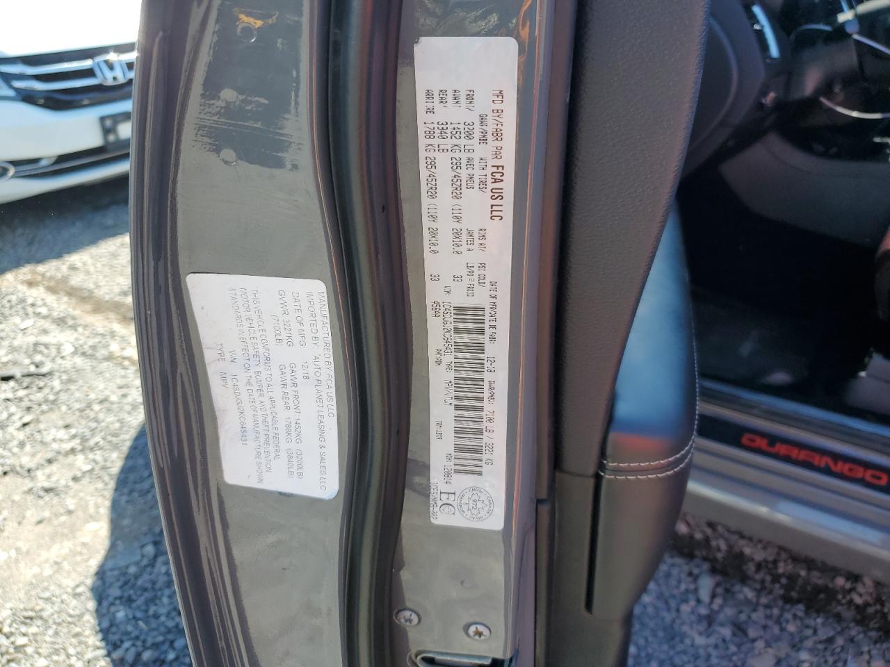 2019 Dodge Durango Srt VIN: 1C4SDJGJ2KC645431 Lot: 71664475