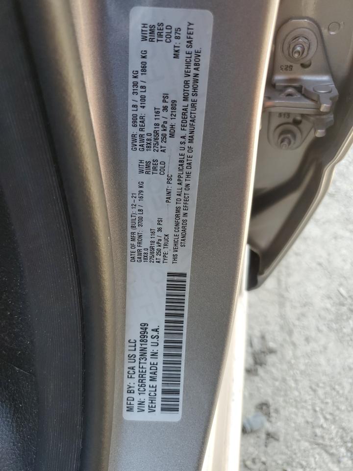 2022 Ram 1500 Big Horn/Lone Star VIN: 1C6RREFT3NN189949 Lot: 94800625