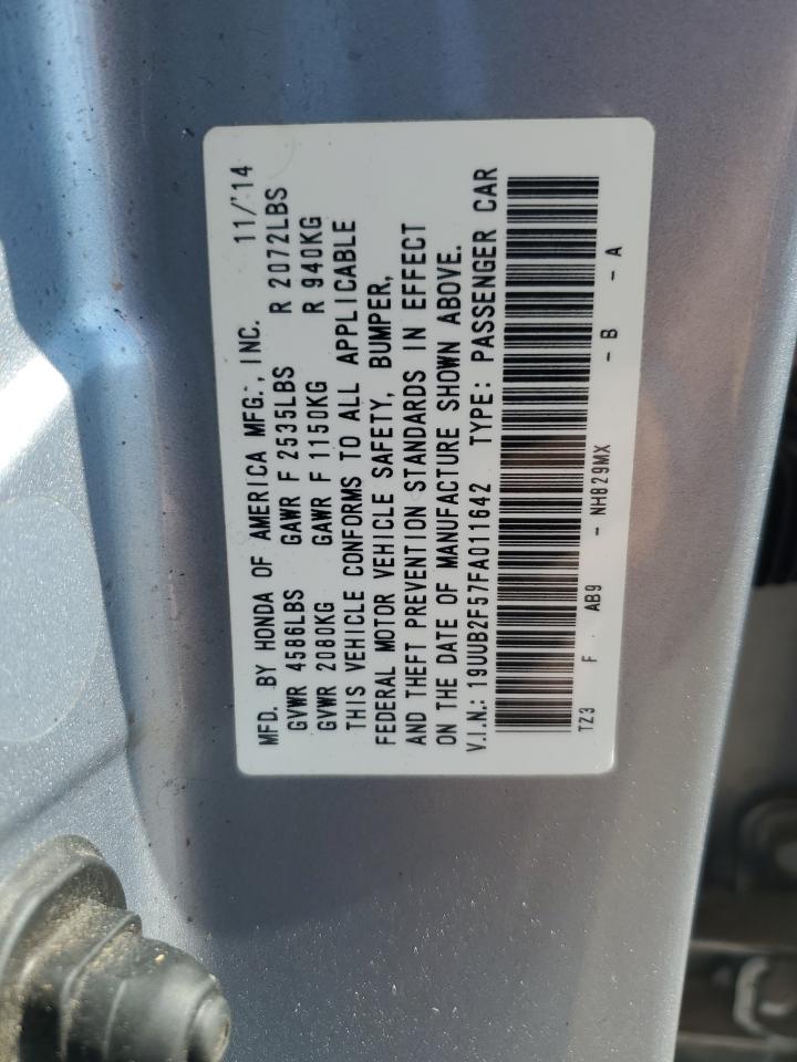 2015 Acura Tlx Tech VIN: 19UUB2F57FA011642 Lot: 81346155