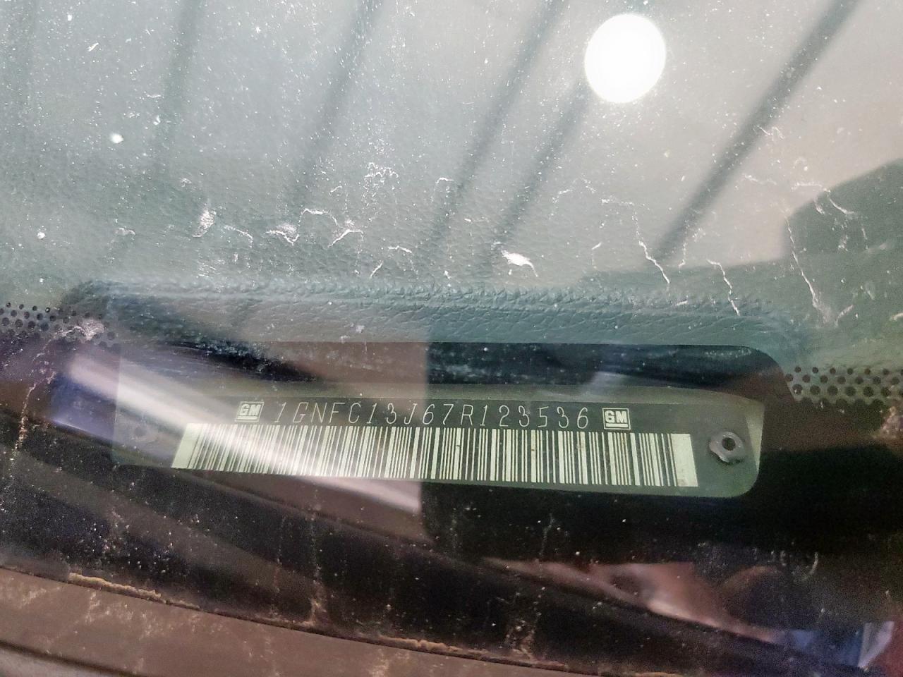 2007 Chevrolet Tahoe C1500 VIN: 1GNFC13J67R123536 Lot: 80812145