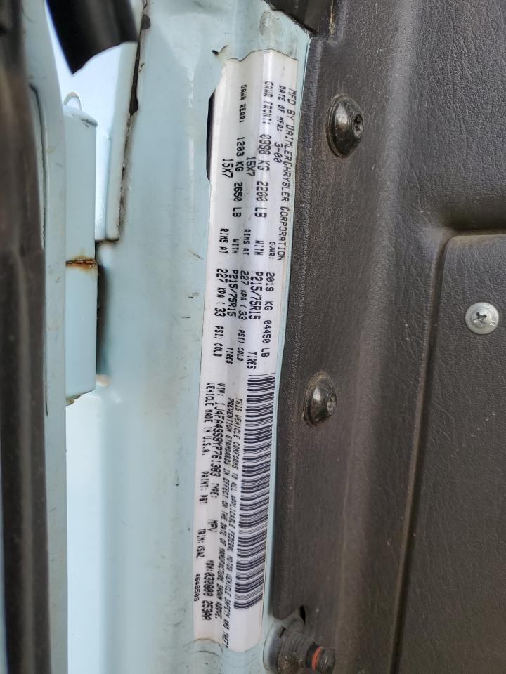 2000 Jeep Wrangler / Tj Sport VIN: 1J4FA49S9YP761383 Lot: 82173305