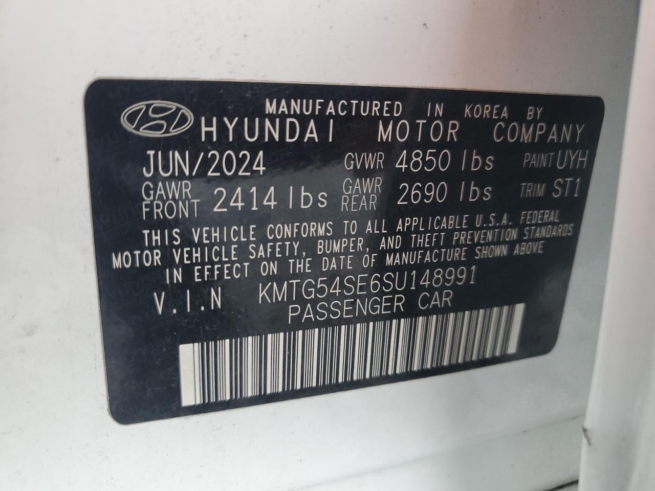 2025 Genesis G70 Sport Advanced VIN: KMTG54SE6SU148991 Lot: 80284035