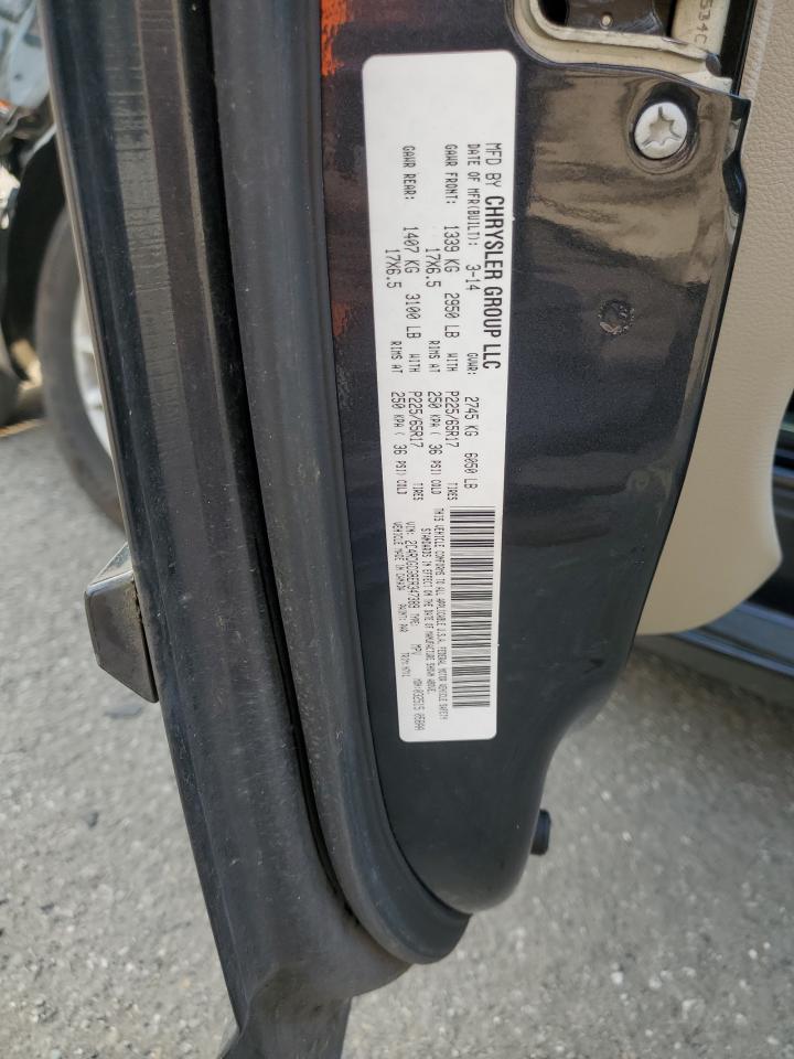 2014 Dodge Grand Caravan Sxt VIN: 2C4RDGCG8ER347389 Lot: 71710915