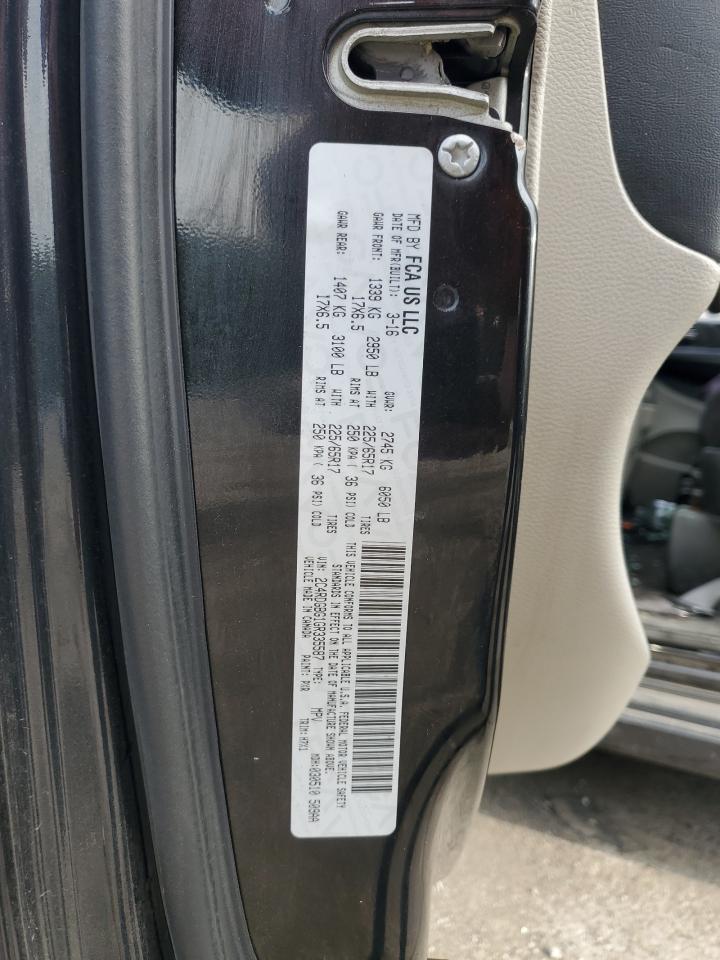 2016 Dodge Grand Caravan Se VIN: 2C4RDGBG1GR335587 Lot: 81711885