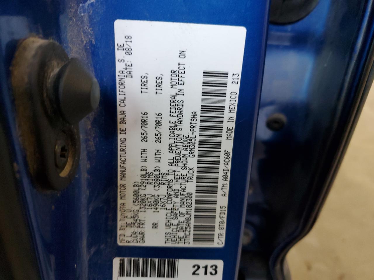 2018 Toyota Tacoma Double Cab VIN: 3TMCZ5AN8JM182300 Lot: 81397135