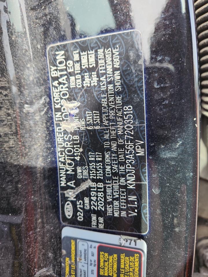 2015 Kia Soul + VIN: KNDJP3A56F7203518 Lot: 81682795