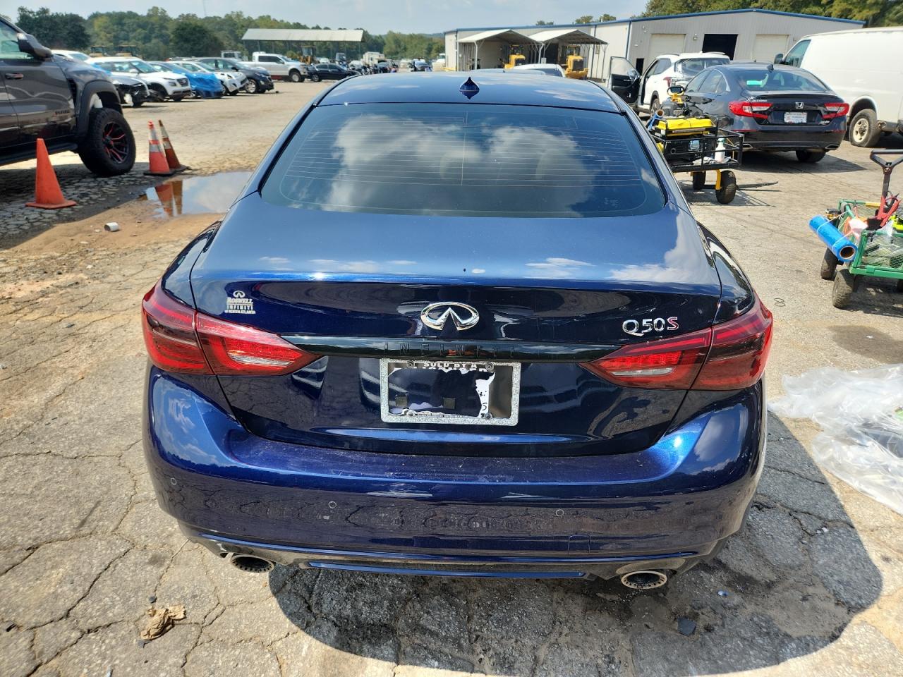 2021 Infiniti Q50 Red Sport 400 VIN: JN1FV7DP3MM850167 Lot: 81307485