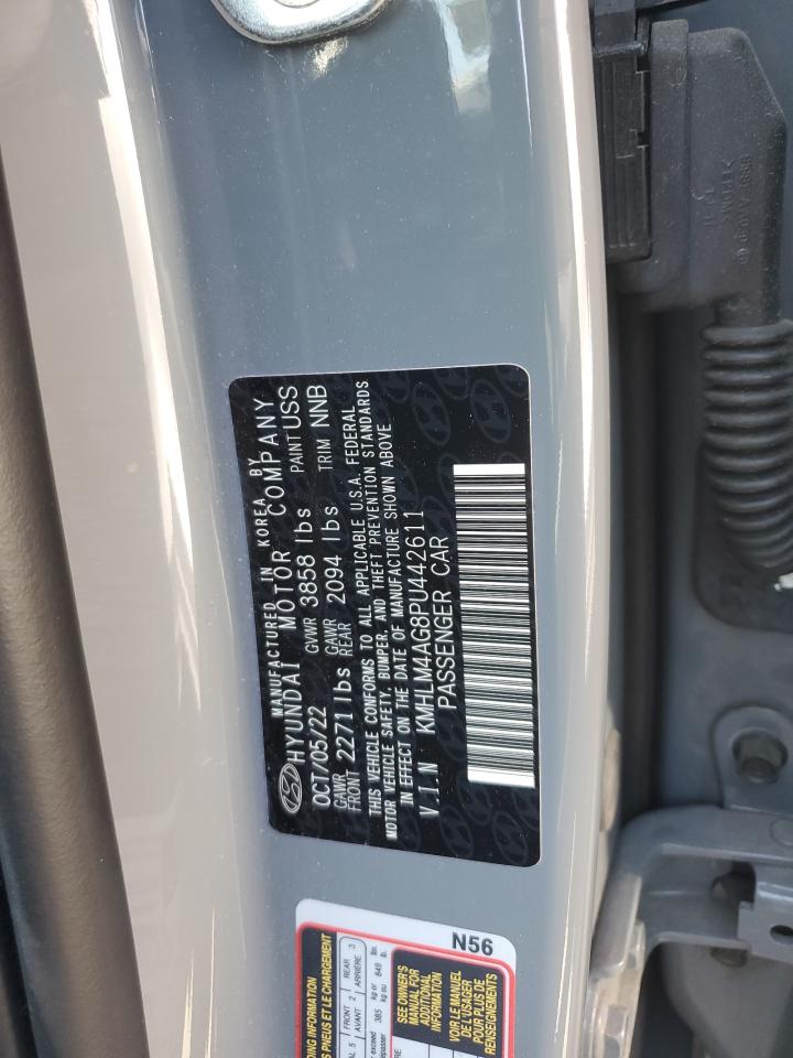 2023 Hyundai Elantra Sel VIN: KMHLM4AG8PU442611 Lot: 81181185