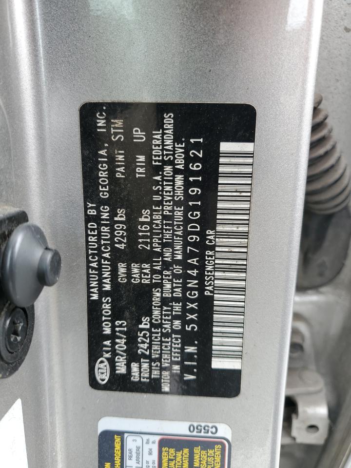 2013 Kia Optima Ex VIN: 5XXGN4A79DG191621 Lot: 70561035