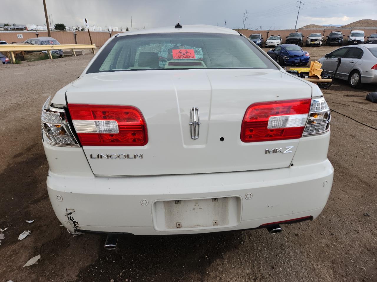 2008 Lincoln Mkz VIN: 3LNHM26T98R601662 Lot: 71647315